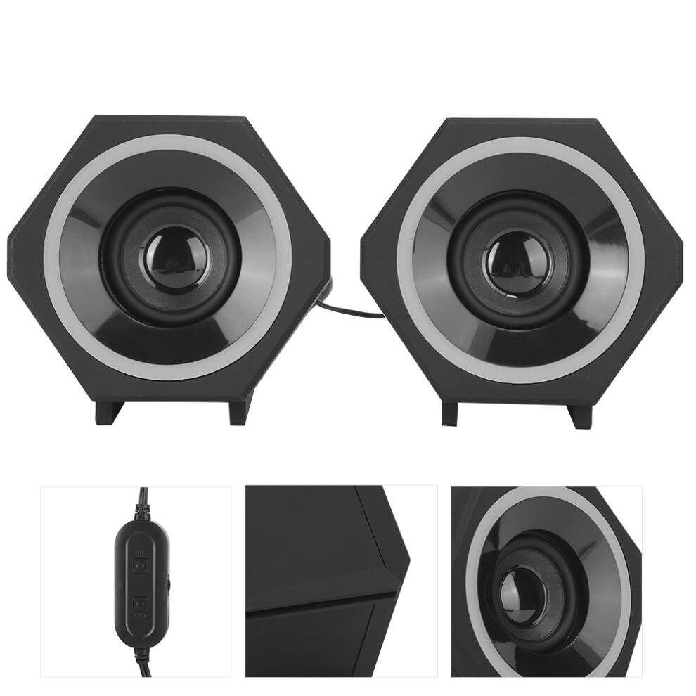 Sada Computer Pc Speakers Laptop Desktop Small Audio Speaker Usb Wired Subwoofer Vâ138 4171323483422