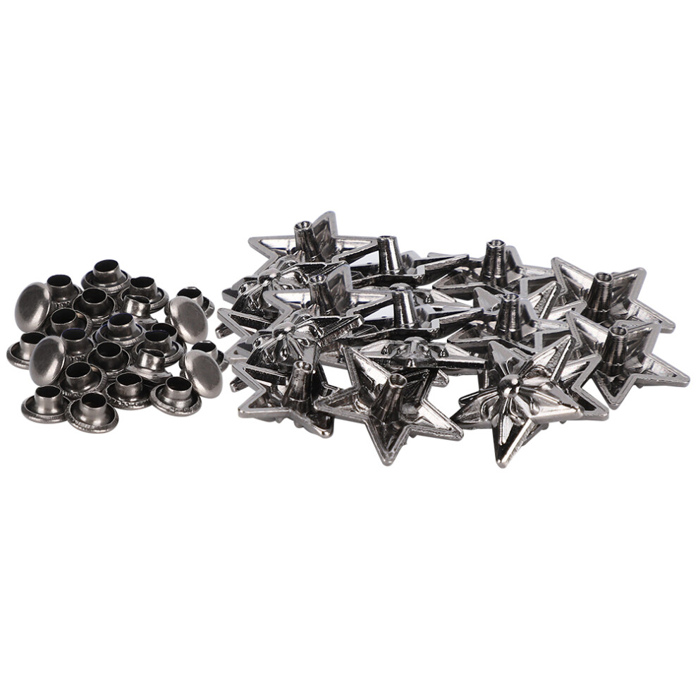 50 Sets Star Rivets Stud Screw Leathercraft Button 16Mm Diy Accessories For Belt Luggage Clothing 4251323485067