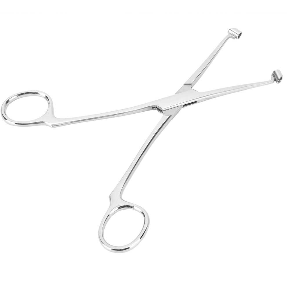 Stainless Steel Septum Forceps Nose Tongue Tattoo Body Piercing Pliers Clamp Tool