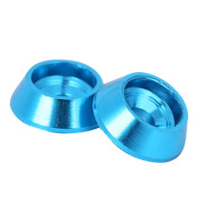 10pcs Aluminum Alloy Screw Shim Upgrade Spare Parts Fit for MND90 MN99 MN91 FJ45(Blue )