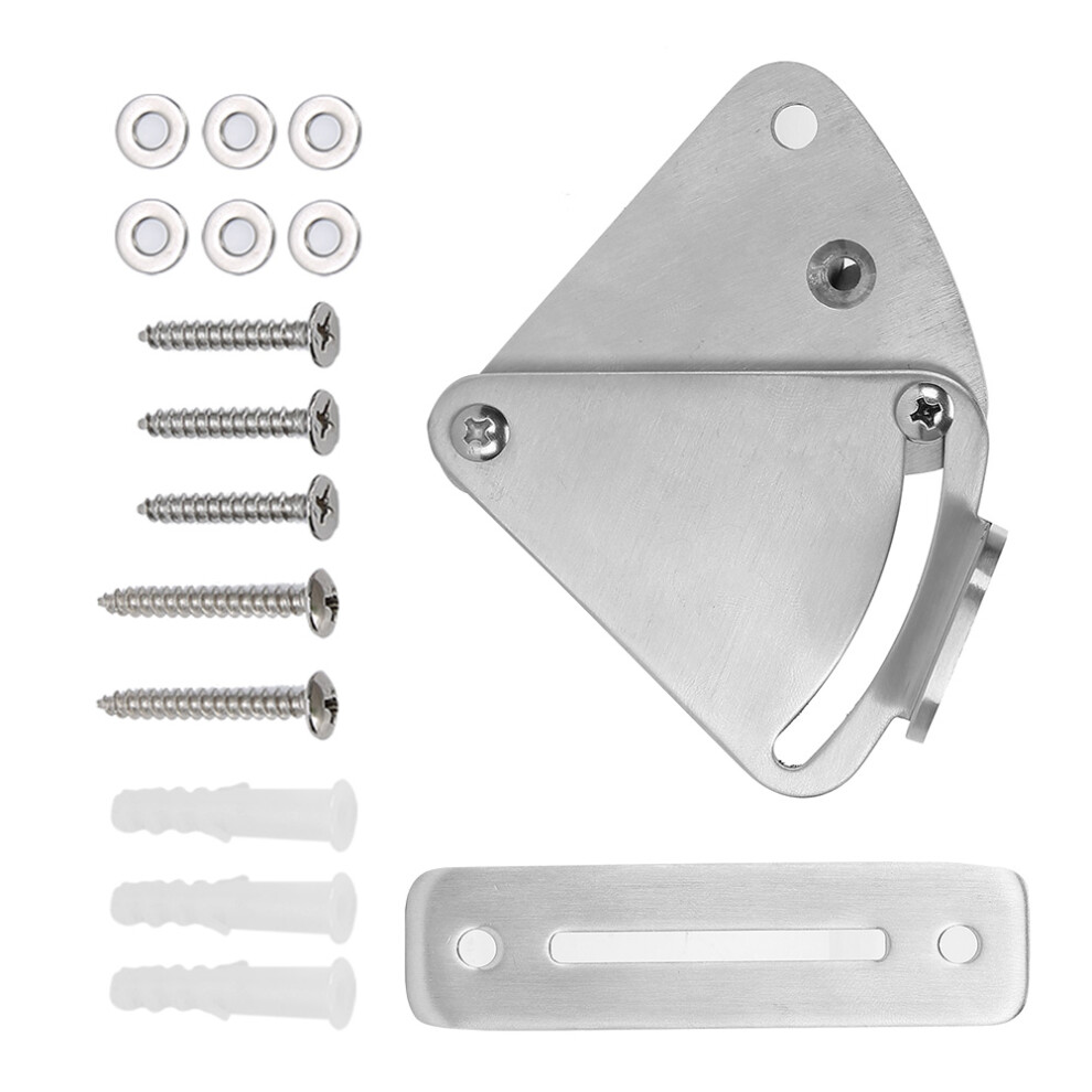 Stainless Steel Sliding Barn Door Latch Lock Set Hardware Accessory For Bathroom Bedroom 9461323486901