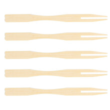 800 Stück Bamboo Kuchen-Gabeln Küchen Dessert Geschirr 9x0,7cm