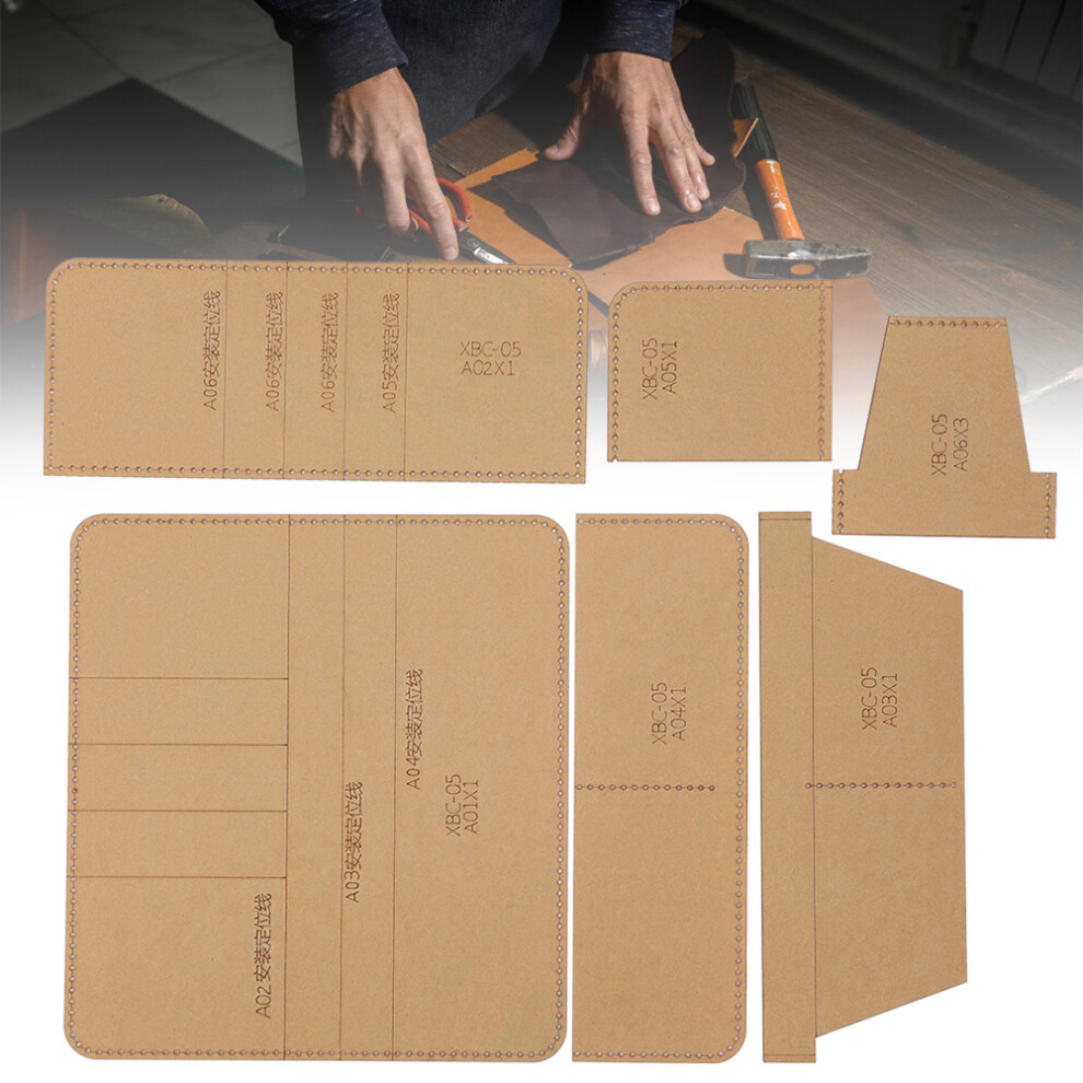 Acrylic Wallet Template Transparent Manual Diy Portfolio Leather Craft For Long Wallet 3541323487378