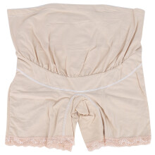 Pregnant Woman High Waist Safety Pants Soft Elastic Adjustable Boyshorts UnderwearSkin Color XL