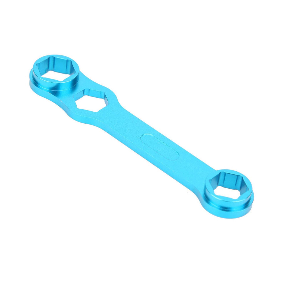 Diy Casting Fishing Reel Wrench Blue Aluminium Alloy Spanner Repairing Maintenance Tool 6911323490055