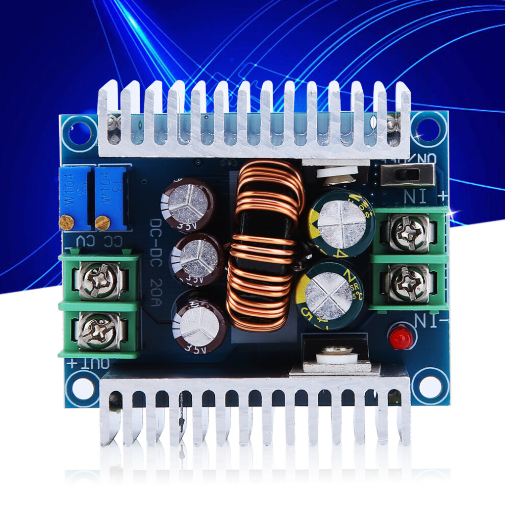 Buck Power Module Constant Current Voltage Ammeter Dc6â40V To Dc2â36V 20A 300W Power 9441323489928