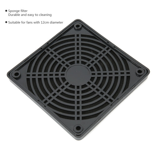 10Pcs Fan Dust Filter Cover Grill PC Computer Chassis Cooler Washable Dustproof Mesh Case 12cm 2