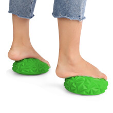 2 Stück Grüne Yoga-Halbkugeln, PVC-Balance-Pods für Fitness & Flexibilität