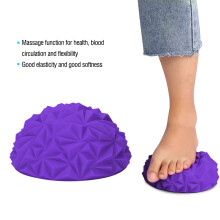 2 Stück Yoga-Halbball-Balance-Pods, langlebiges PVC, 15,9x7,7cm (Lila)