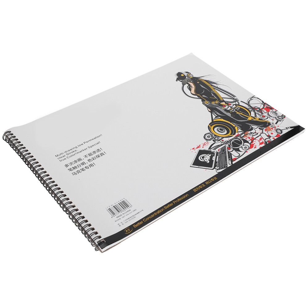 A3 Marker Paper Pad Painting Layout Sketchbook Professional Drawing Accessories for Students-image-OPC-PHW7KKB-NEW
