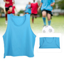 12pcs Kid Training Vest Breathable Mesh Team Practice Pinnies Free Size for Soccer Basketball Outdoor Sports