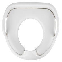 Potty Training Seat for Boys and Girls Soft Children Toilet Seat with NonSlip Handle(White )