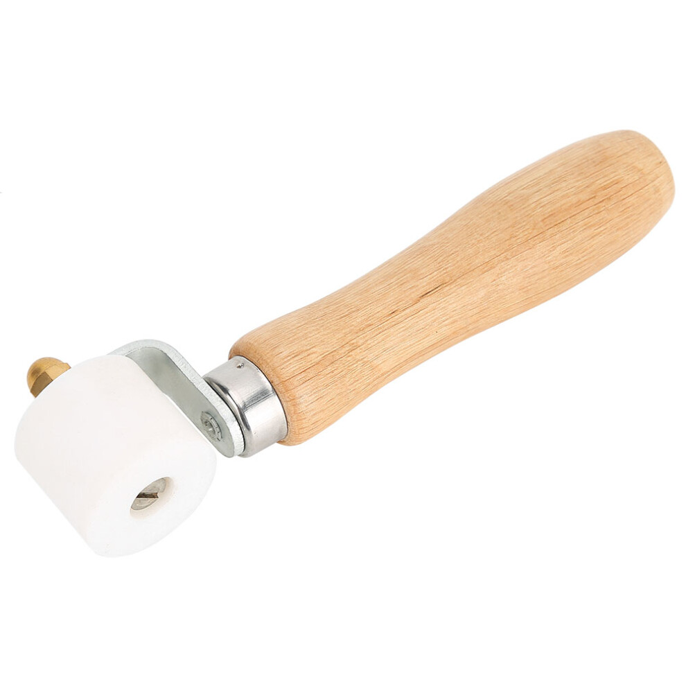 28Mm 1.1In Ptfe Hand Pressure Roller 2‑Way Bearing Wooden Handle Heat‑Resistant Welding Tool 8481323495704