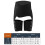 3-in-1 Blacker Taille-Trimmer-Gürtel für das Workout, S/M bis 2XL/3XL 3