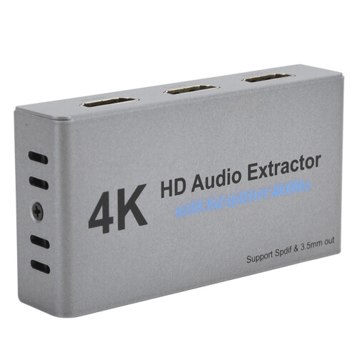 4k HDMI Audio Extractor HighDefinition with 1 Points 2 Converter USB Port Computer Supplies
