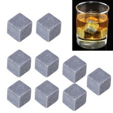 9 Stück Marmorspielsteine für Whiskey – 2x2x2 cm, wiederverwendbare Kühleiswürfel