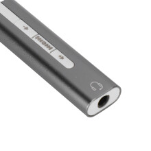 USB Aluminiumlegierung Externe Soundkarte für Computer 7.1 Surround Stereo Audio