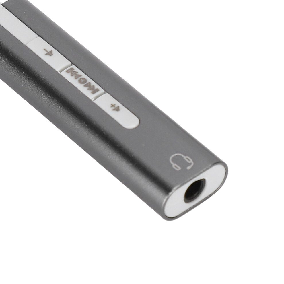 Usb Sound Card Aluminium Alloy External Computer Audio Card For All Computer Systems 7.1 Stereo 7901323499218