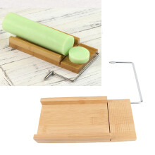 Bamboo Soap Cutter Cake DIY Candle Chocolate Food Soap Cutting Tool (Bamboo Wood Panel)