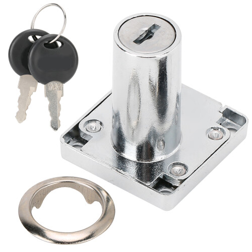3Pcs/Set Desk Drawer Lock with Keys Office Cabinet Wardrobe Door Lock Hardware Accessory 1