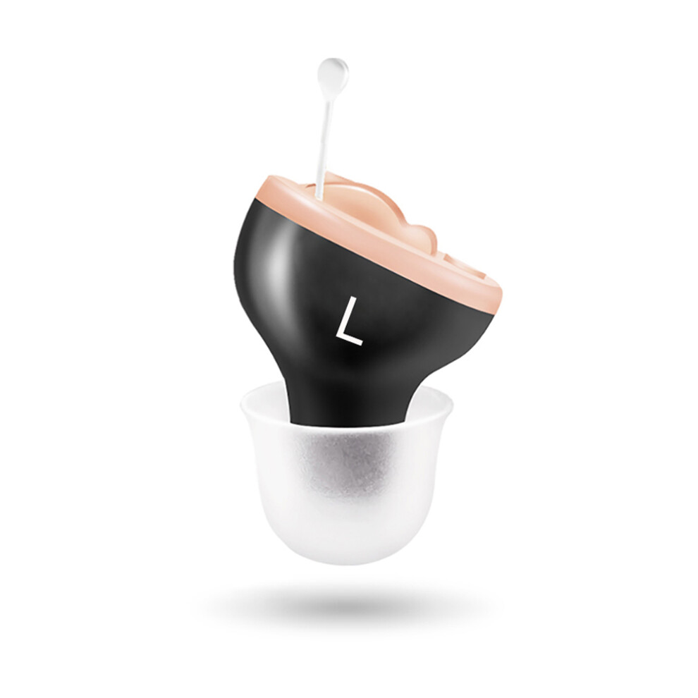 Mini Invisible Hearing-aid Sound Amplifier Volume Adjustable Ear Hearing Assistant Helper for Deaf Elderly Ear Care(For Left Ear)