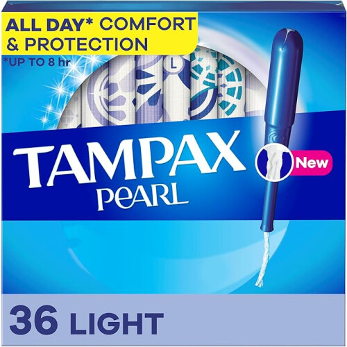 Tampax, Pearl, Licht, Ongeurend, 36 Tampons