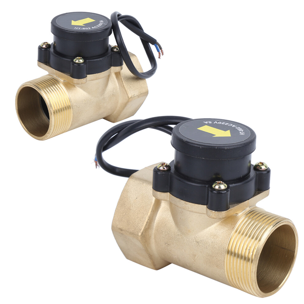 Water Pump Flow Sensor Brass Electronic Pressure Automatic Control Switch 1.5In Htâ802 220V 3051323507476