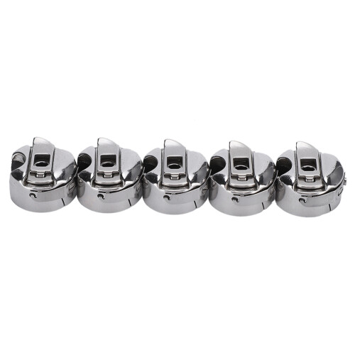 5pcs Sewing Machine Bobbin Cases Metal Embroidery Bobbin Cases for Front Loading 1