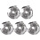 5pcs Sewing Machine Bobbin Cases Metal Embroidery Bobbin Cases for Front Loading 12