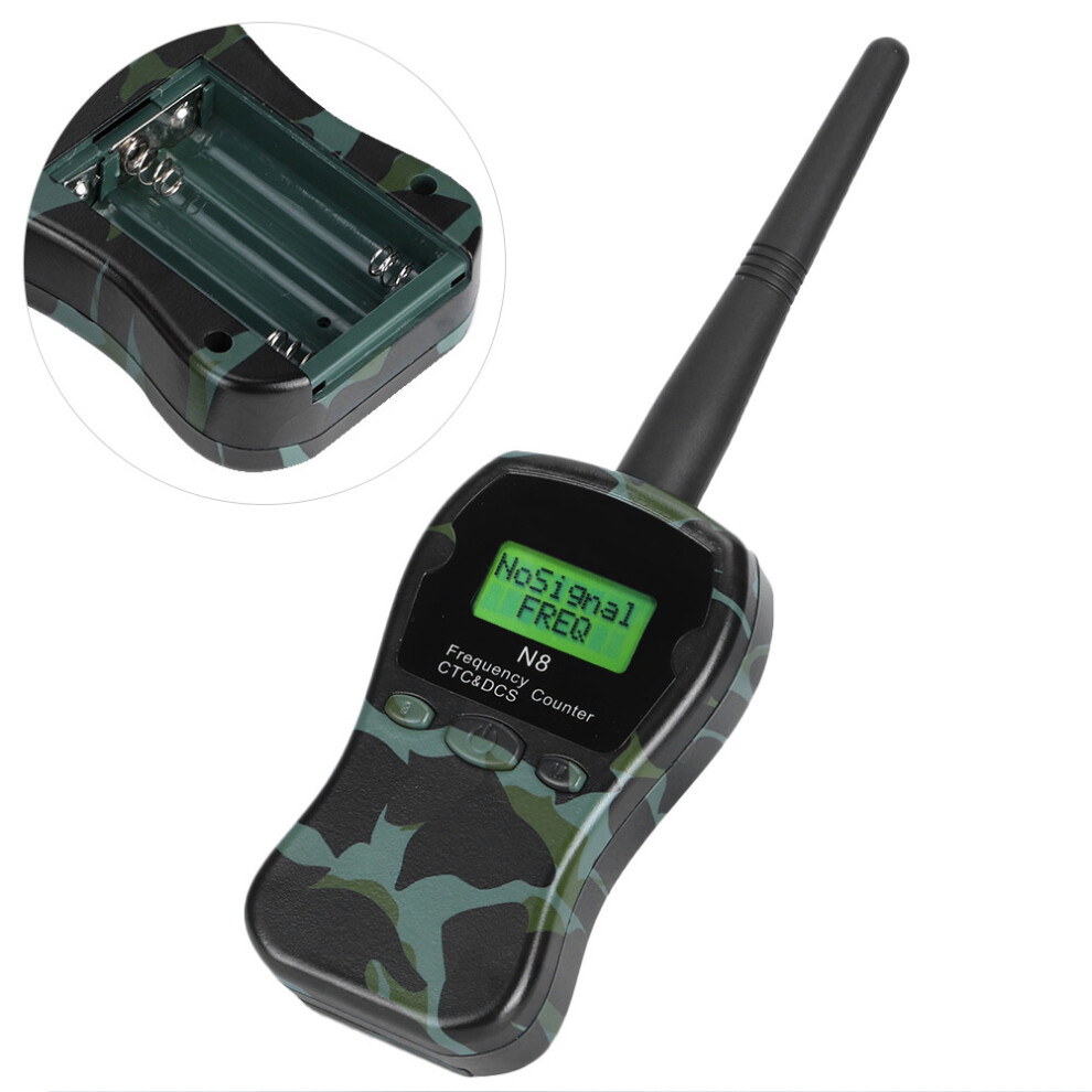 N8 Portable Radio Frequency Counter Meter Walkie Talkie W/ Ctccss/Dcs Decoder For Car Marinecamouflage Color 8231323509105
