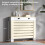 Homcom (M) HOMCOM Radiator Cover with Drawer, Horizontal Slat, White 7