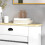 Homcom (S) HOMCOM Radiator Cover with Drawer, Horizontal Slat, White 8
