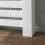 Homcom (S) HOMCOM Radiator Cover with Drawer, Horizontal Slat, White 9