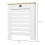 Homcom (S) HOMCOM Radiator Cover with Drawer, Horizontal Slat, White 3
