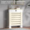 Homcom (S) HOMCOM Radiator Cover with Drawer, Horizontal Slat, White 7