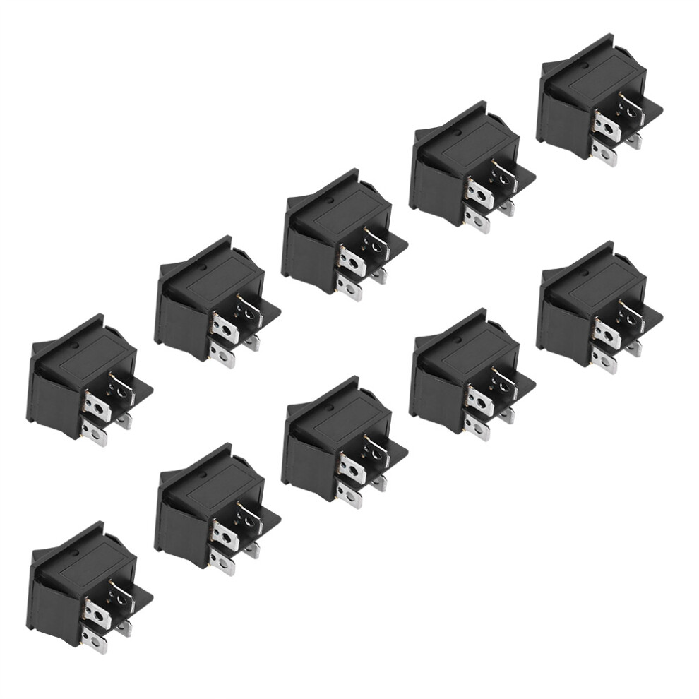 10Pcs 2‑Position Switch Rocker On Off 4‑Pin Kcd4 Heat Resistance Industrial Accessories 8701323510406