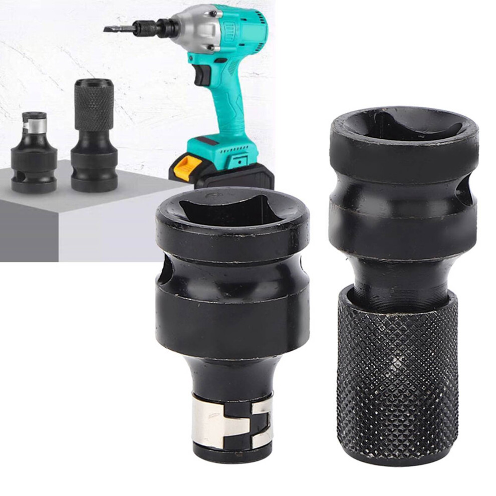 1/2 1/4 Inch Wrench Hex Shank Chuck Conversion Kit Square Change Socket Adapter Conversion 7661323510336