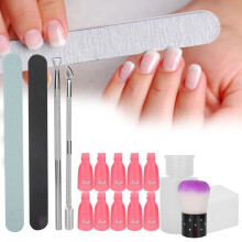 Nail File Professional Nail Art Dust Brush Manicure Grinding Nail Polish Removal Tool