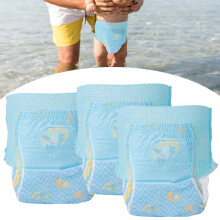 3Pcs Baby Swim Diapers Reusable Waterproof Infant Swim Diaper Baby Diapers for NewbornXXL More Than 15 kg
