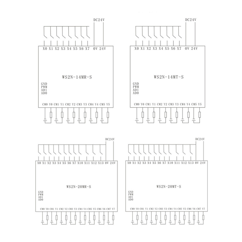 Plc Industrial Control Board Programmable Logic Controller Relay Output Dc24v Ac220v 9461323513959