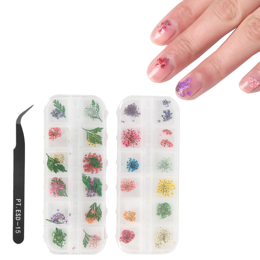 Dried Flower Nail Decoration Manicure Crafts DIY Nail Art Decoration Accessories