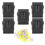 Waterproof Electrical Connector Kit 6 Sockets Car Wire Connectors Connection Plug 6