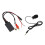 Bluetooth AUX Module 2 RCA Cable Adapter with Hands‑Free Microphone for for Alpine for Pioneer 1