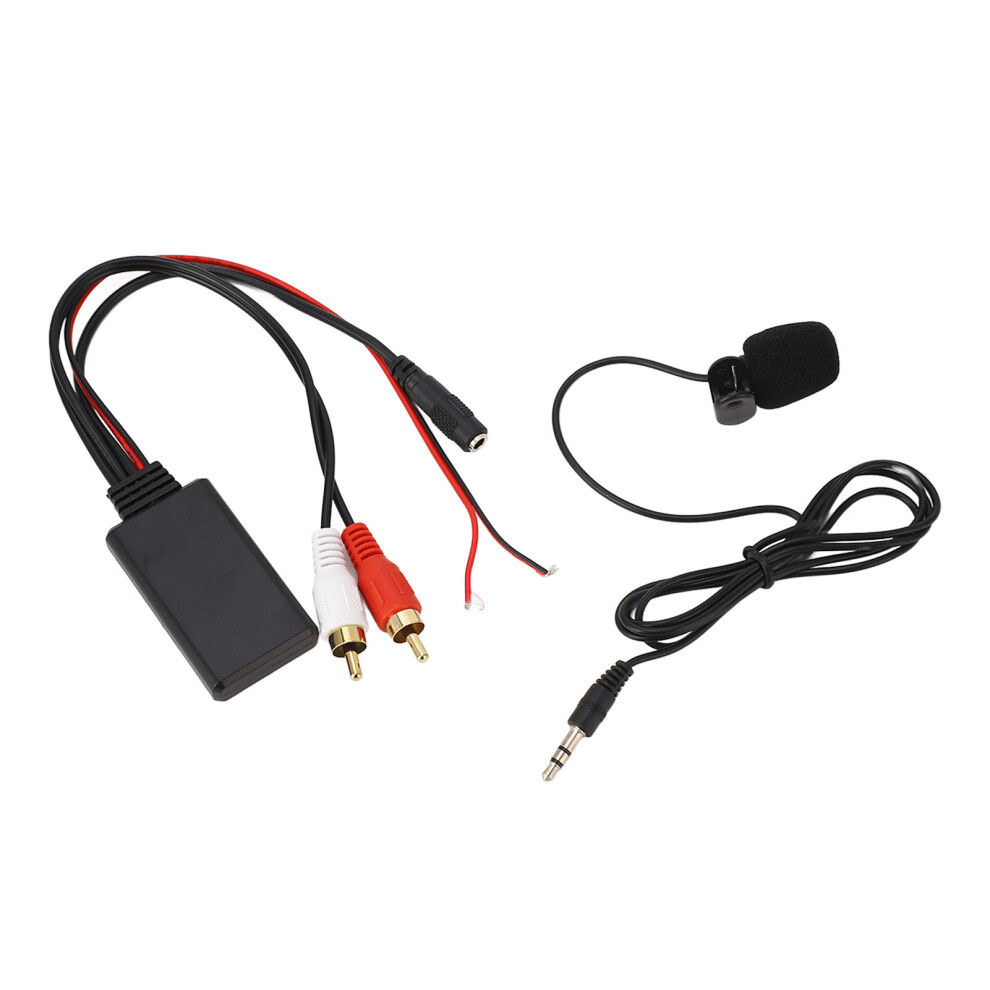Bluetooth AUX Module 2 RCA Cable Adapter with HandsâFree Microphone for for Alpine for Pioneer