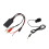 Bluetooth AUX Module 2 RCA Cable Adapter with Hands‑Free Microphone for for Alpine for Pioneer 15