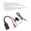 Bluetooth AUX Module 2 RCA Cable Adapter with Hands‑Free Microphone for for Alpine for Pioneer 3