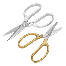 2Pcs Scissors SilverGold Use for Household Tailor Multifunctional Kitchen Bone Cutter