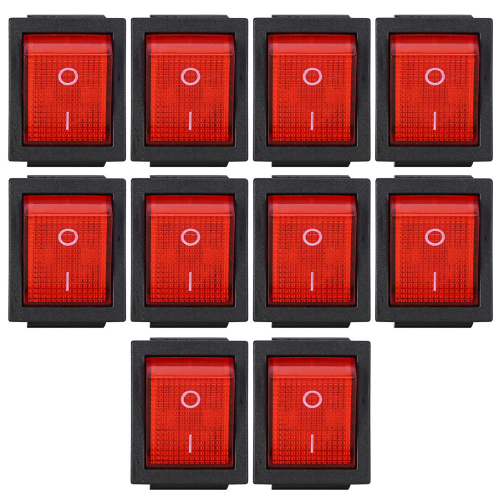 10Pcs 2-Position Switch Rocker On/Off 4-Pin Kcd4 Heat Resistance For Household Appliances 8421323516429