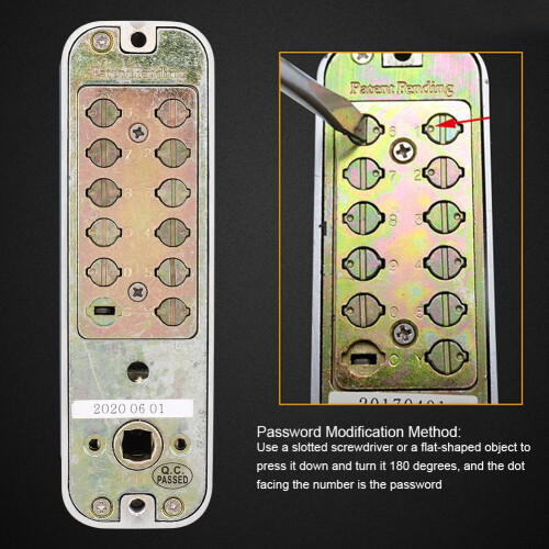 Waterproof Mechanical Combination Lock Office Door Password Coded Locks Gate Security 2