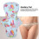 Wischbare Bambuskohle-Menstruationsbinde – Wiederverwendbar, Länge 33 cm 5